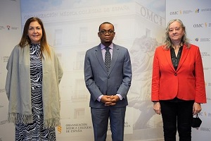Imagen Dra. Moya, Viceministro Sanidad Guinea, Martha Grayling